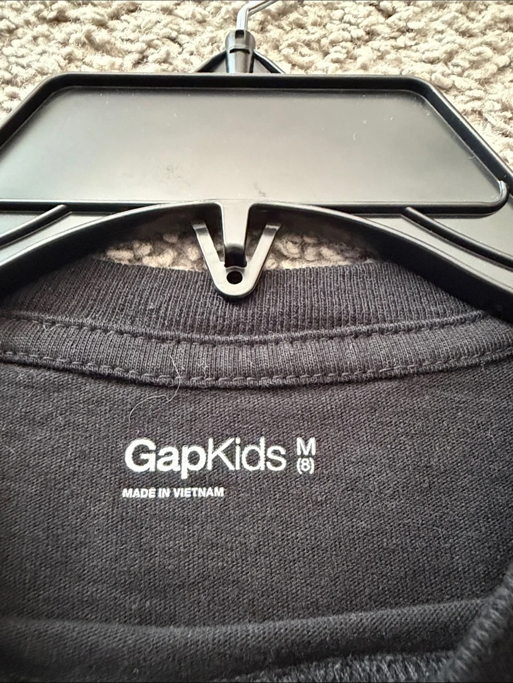 GAP Black Long Sleeve Football Graphic Tee with Red & Blue Print